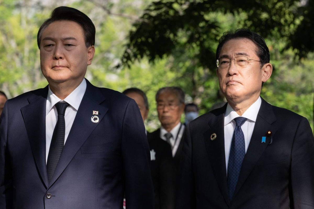 Former PM Kishida worried upheaval in Seoul may hurt ties