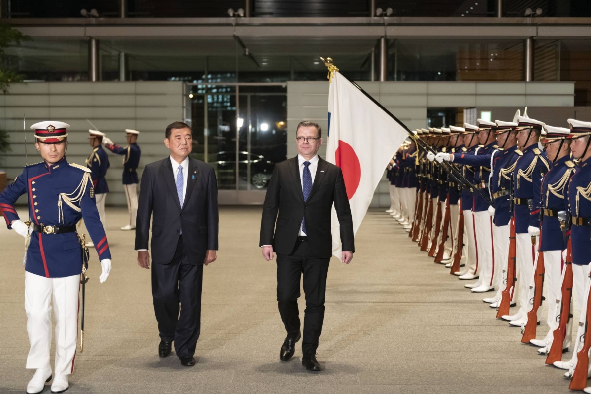 Finnish PM seeks boosted military tech ties with Japan