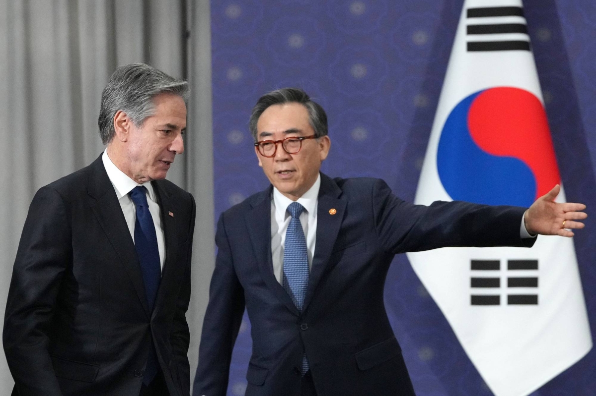 Blinken fends off questions over U.S. stance on South Korea turmoil
