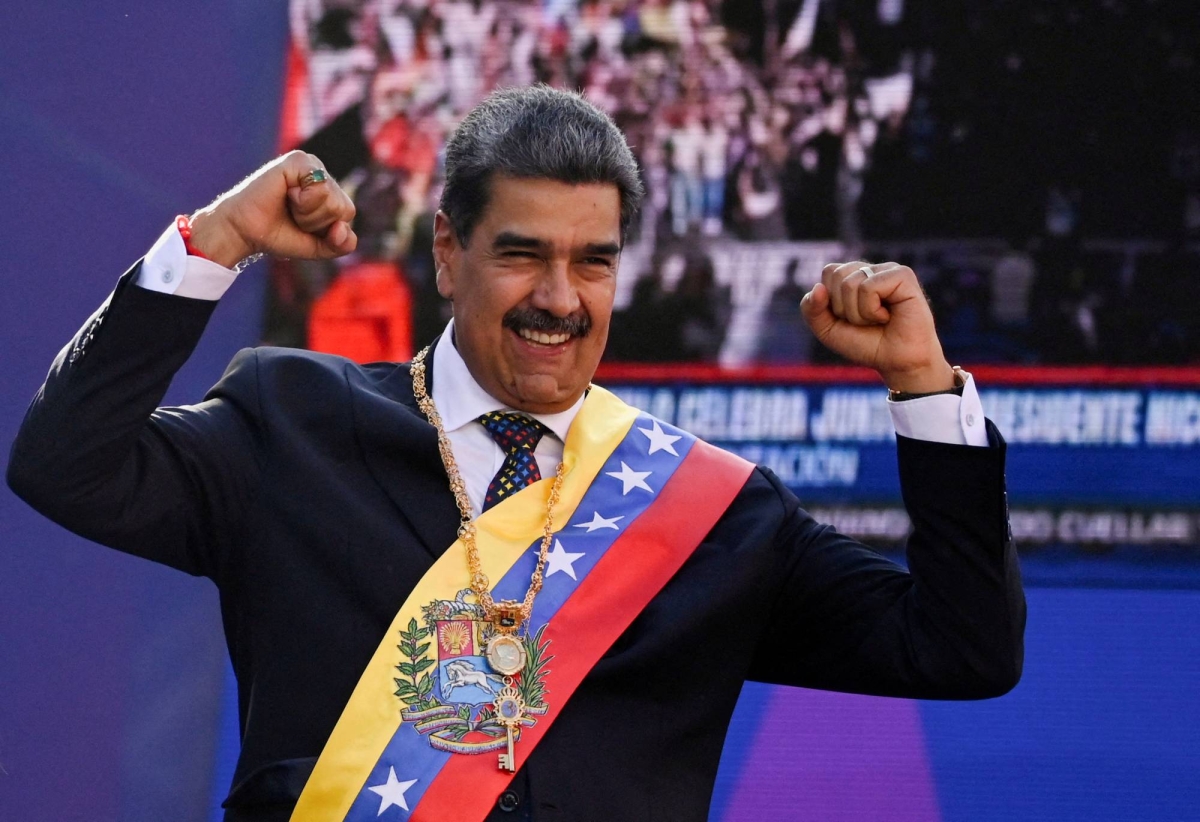 Venezuela’s Maduro sworn in as opponents decry ‘coup” and U.S. hikes bounty