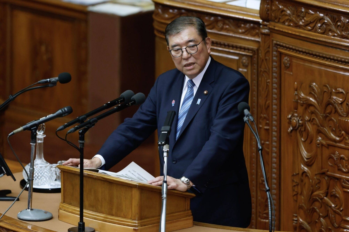 Ishiba stresses regional revitalization in policy speech