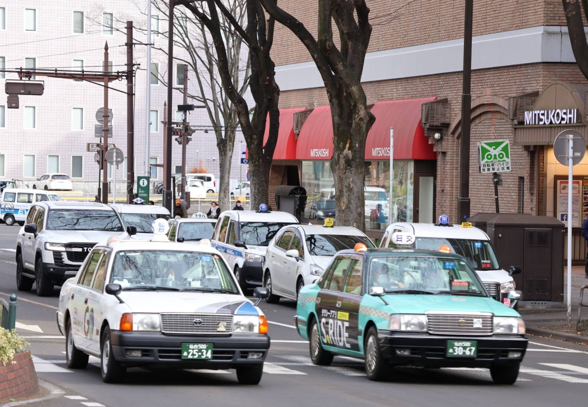 Cab driving becoming an increasingly popular job in Sendai