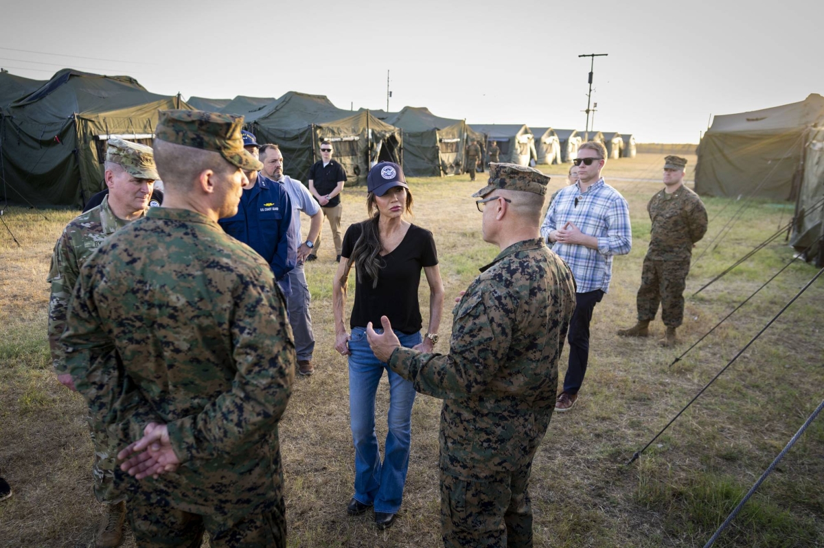 Tent city rising at Guantanamo Bay