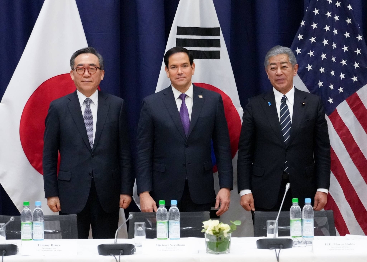 Japan, U.S., South Korea top diplomats reaffirm ‘unshakeable’ trilateral ties
