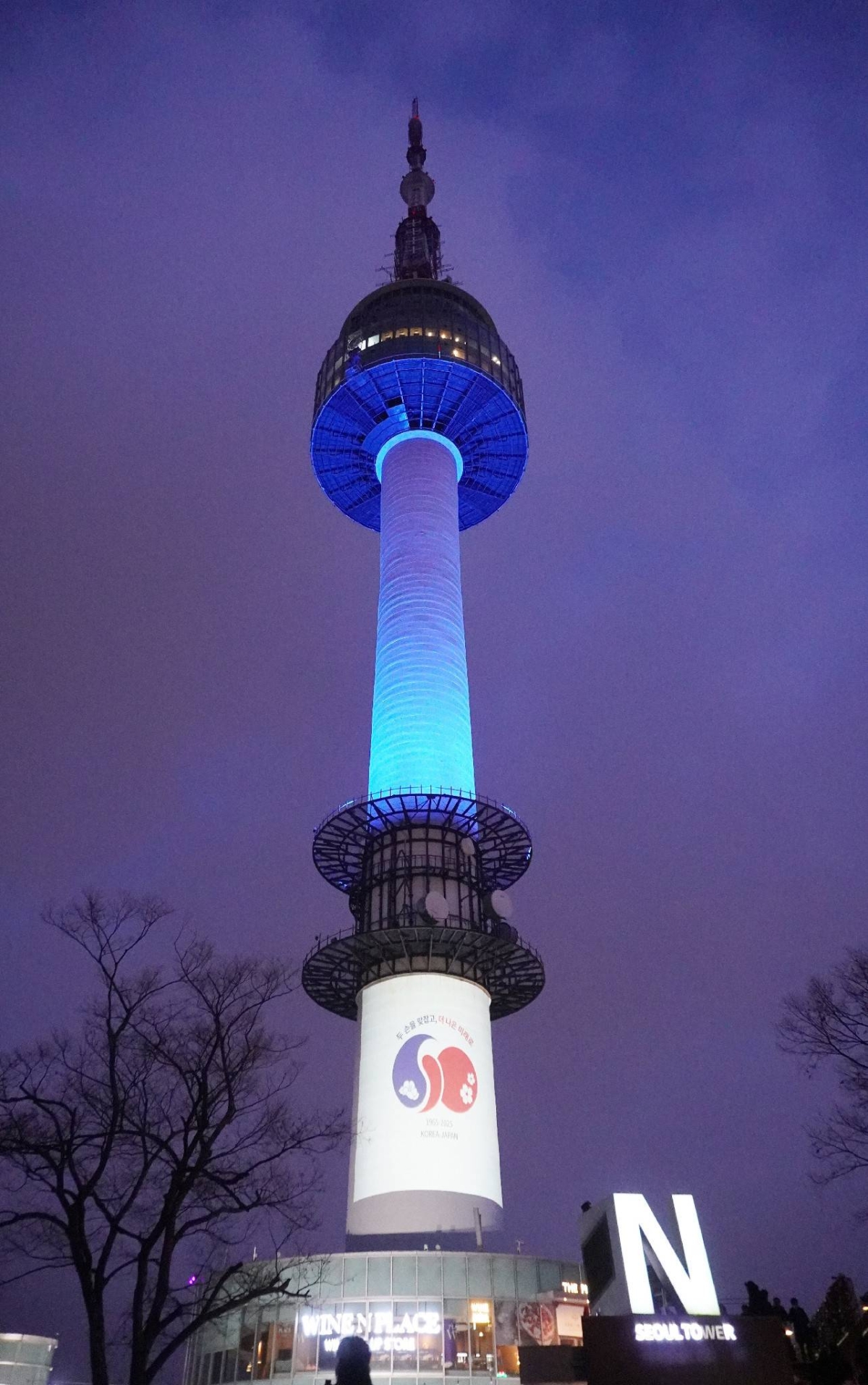 Tokyo and Seoul towers light up to mark anniversary of ties