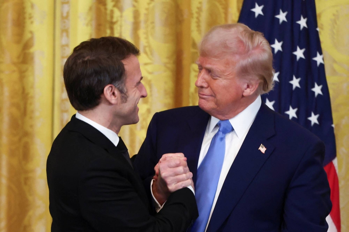 Macron and Trump rekindle Le Bromance with a touch of tension