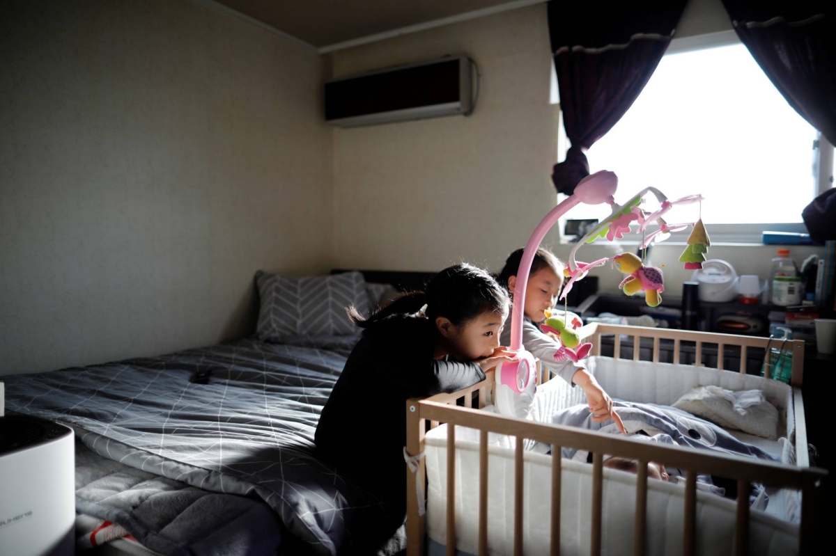 South Korea’s fertility rate edges up for first time in years