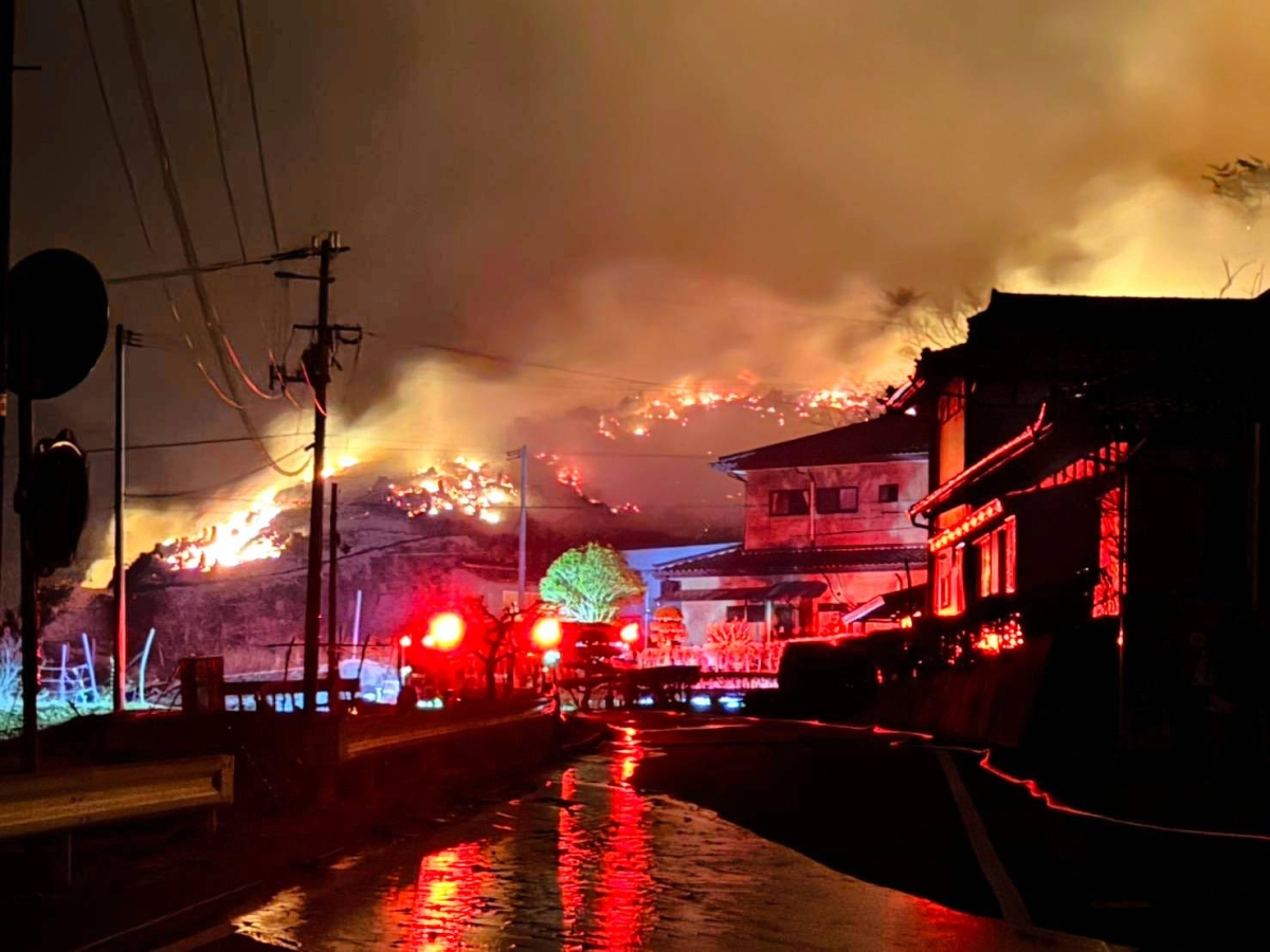 At least one dead, 84 homes destroyed in Iwate Prefecture wildfire