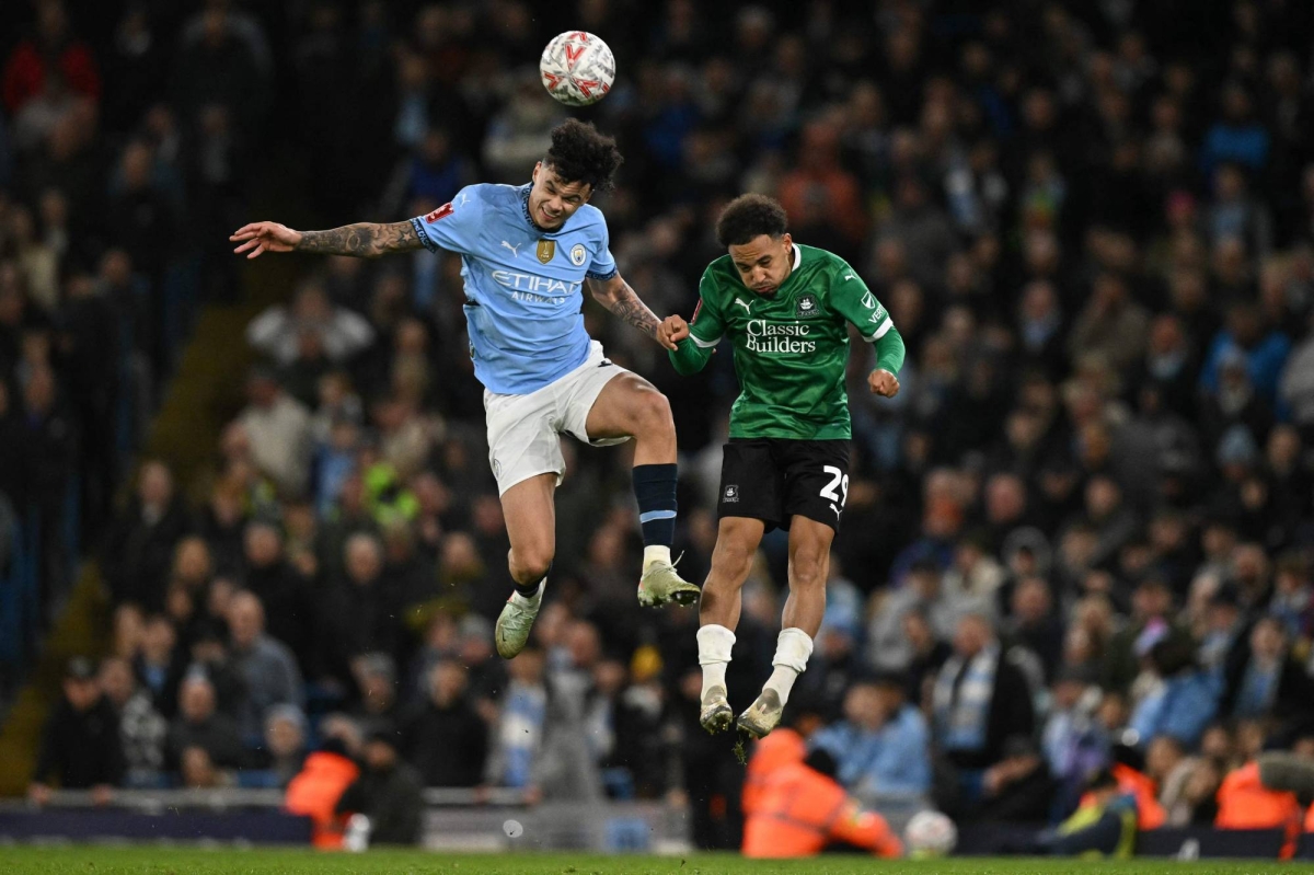 Manchester City survives scare from Plymouth in FA Cup