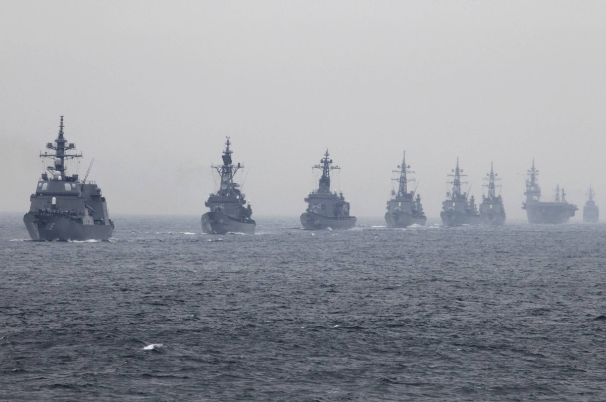Japanese destroyer passes through Taiwan Strait for just second time