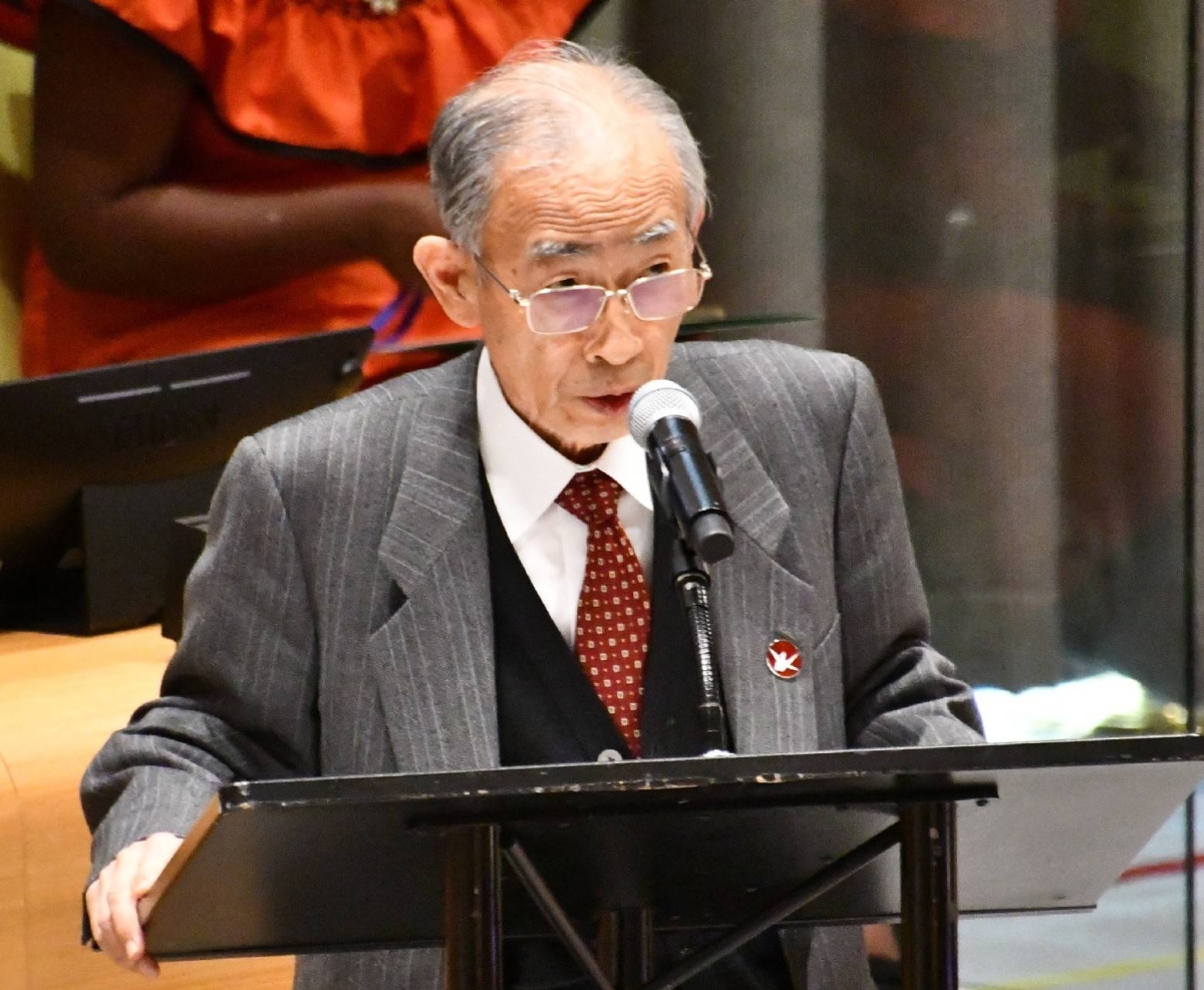 Nihon Hidankyo executive urges abolition of nuclear weapons at U.N. meeting