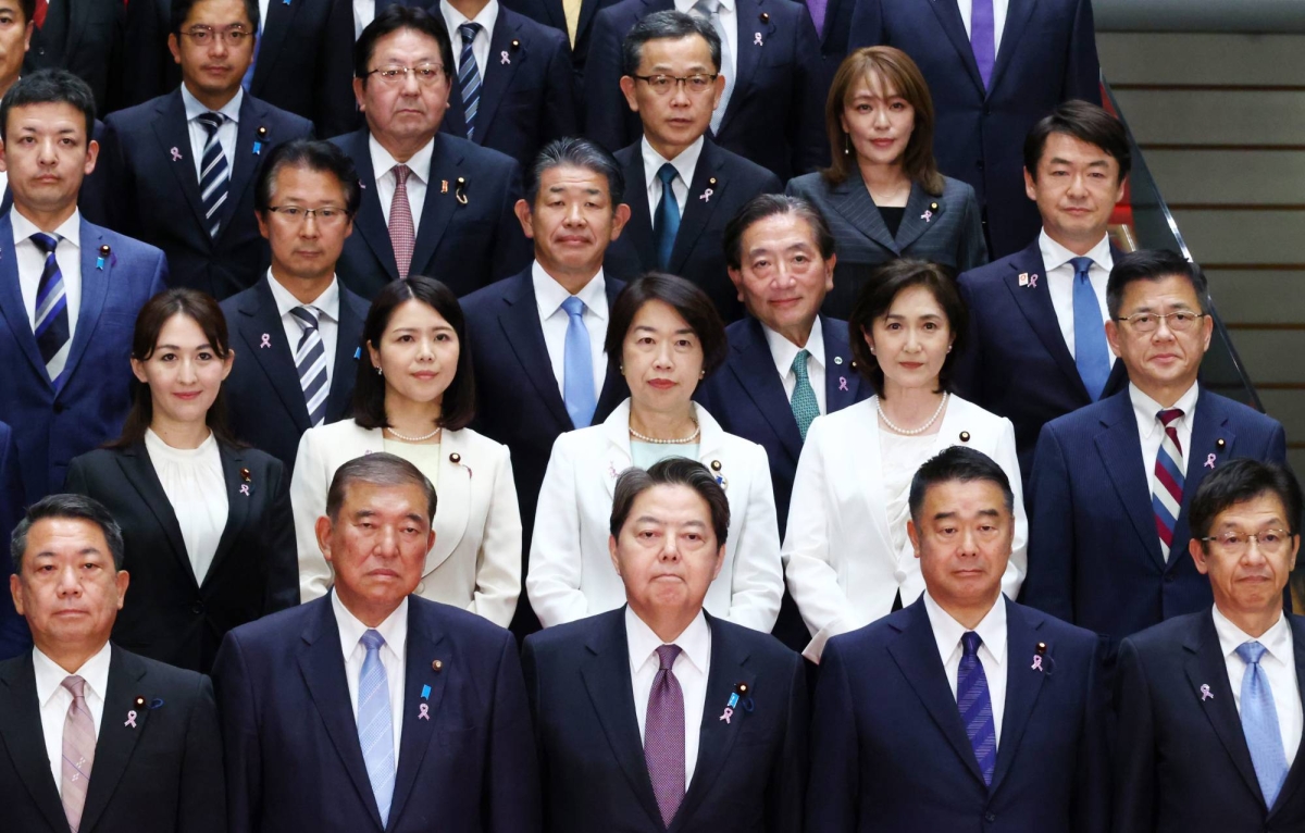 Japan’s share of female lawmakers lowest among G7 members